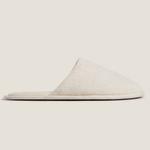 Тапочки Zara Home Linen, бежевый - фото