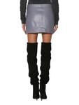 Кожаная мини-юбка Gavriel Walter Baker, цвет Granite - фото 2