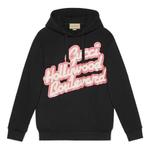 Толстовка hollywood boulevard sequinned hooded sweatshirt 'black' Gucci, черный - фото
