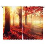 Штора twentyfour Fallen (2 шт), 260 см цвет gelb/rot - фото