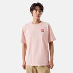 Футболка с сердцем унисекс The North Face, розовый - фото 3
