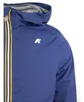 Синяя куртка с капюшоном на молнии K-Way, синий - фото 3