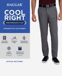 Плоские передние брюки cool right performance flex straight fit Haggar - фото 5