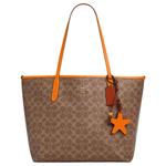 COACH Кожаная сумка-шоппер с покрытием из ткани - фото 2