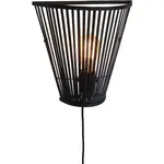 Настенный светильник MERAPI E27 1 шт. Good&Mojo, черный - фото