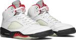 Кроссовки Air Jordan 5 Retro Fire Red 2000, белый - фото 8