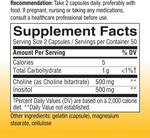 Холин и инозитол Nature's Way, 1000 мг, 100 капсул - фото 2