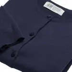 Кардиган H&M Cotton Fine Knit, темно-синий - фото 4