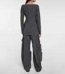 Пиджак Мари The Attico, Dark Grey - фото 3