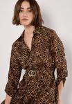 Платье Apricot ANIMAL PRINT CREPE MINI, Brown - фото 4