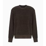 Свитер с вышитым узором ARMANI EXCHANGE, оливковый - фото