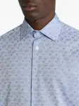 Рубашка с микропринтом «пейсли» Etro, синий - фото 5