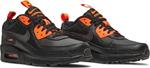 Кроссовки Nike Air Max 90 SE GS 'Black Total Orange', черный - фото 9
