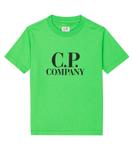 Футболка из хлопкового джерси с логотипом u16 C.P. Company, зеленый - фото
