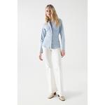 Рубашка с длинным рукавом Salsa Jeans Lightweight Slim Fit, синий - фото