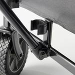 Тележка складная Quechua для семейной палатки и туристического снаряжения, углеродно-серый / песочный - фото 8