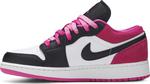Кроссовки Air Jordan 1 Low SE GS Black Active Fuchsia, черный - фото 3