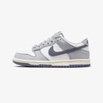 Кроссовки Nike Dunk Low для подростков, белый/серый - фото