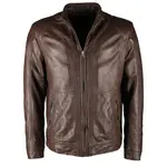 Байкерская куртка JCC "6010007-2", коричневый - фото
