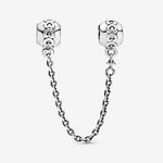 Защитная цепочка Pandora Moments Band of Hearts, серебро - фото 2