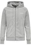 Спортивная толстовка с капюшоном на молнии Hummel, серый - фото
