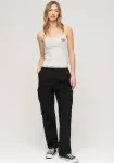 Брюки-карго Superdry "LOW RISE PARA CARGO", черный - фото 3