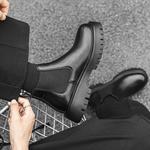 Челси Ботинки Мужские Weishibangwei, цвет Black Fleece-Lined - фото 7