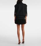 Шерстяной свитер с бахромой Alaïa, цвет noir alaia - фото 3