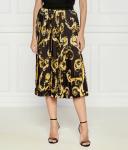 Юбка женская Versace Jeans Couture миди с фирменным принтом, черно-желтый - фото 3