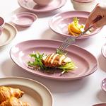 Modengzhufu керамическая тарелка для рыбы, 30 см, цвет milk tea - фото 4