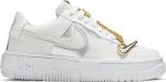 Кроссовки Nike Wmns Air Force 1 Pixel 'White Gold Chain', белый - фото 2