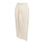 Накидка SKIMS Cotton Jersey Cover Ups Tie-sarong, бежевый - фото