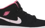 Кроссовки Air Jordan 1 Mid GS Black Digital Pink, черный - фото 2
