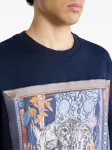 Толстовка с леопардовым принтом Etro, синий - фото 4
