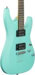 Электрогитара Schecter C-6 Deluxe, цвет Satin Aqua 428 - фото 5