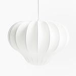 Потолочный светильник с тканевым абажуром H&M, белый - фото