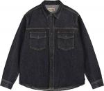 Рубашка Stussy Boxy Western Denim Shirt 'Washed Black', черный - фото