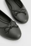 Балетки Boohoo с бантом, черный - фото 4