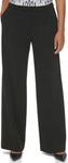 Женские деловые брюки Calvin Klein Wide Leg, Solid Black - фото