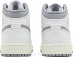 Кроссовки Air Jordan 1 Mid GS Neutral Grey, белый - фото 6