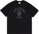 Футболка GOAT Exclusive BAPE College Tee In Black, черный - фото