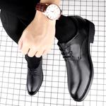 Мужские чёрные туфли DILIKAN, клетчатая кожа - фото 10