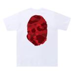 Футболка Bape Color Camo Big Ape Head, белый/красный - фото 3