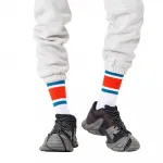 Носки Happy Simple stripe sneaker crew, белый - фото 2