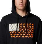 Толстовка с капюшоном Columbia, Black/Blaze Dog Flag - фото 4