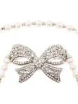 Ожерелье с подвеской-бантом Alessandra Rich, серебяный - фото 3