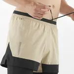 Мужские шорты Cross 2 в 1 Salomon, белый - фото 6