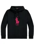 Худи с принтом Big Pony Polo Ralph Lauren, черный - фото