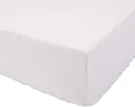 Простыня на резинке, трикотаж, 80х160 см, белая - фото 2