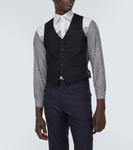 Шерстяной жилет Maison Margiela, синий - фото 3